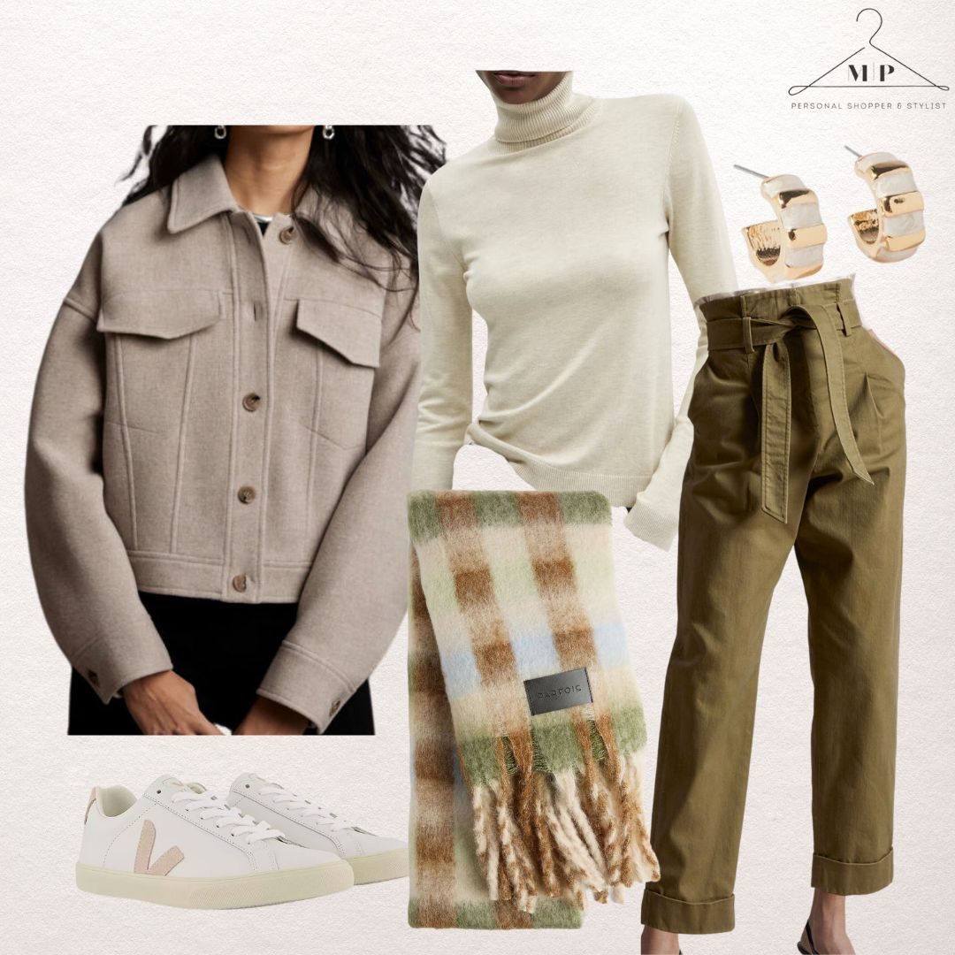 women colourful fall outfit