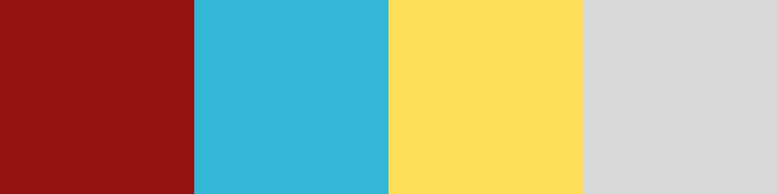 A blue block beside a yellow one, showing a wardrobe divided into sections by colour