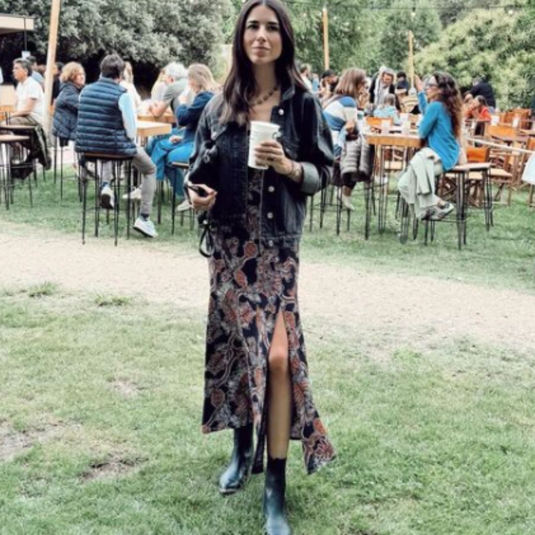 printed dress outfit