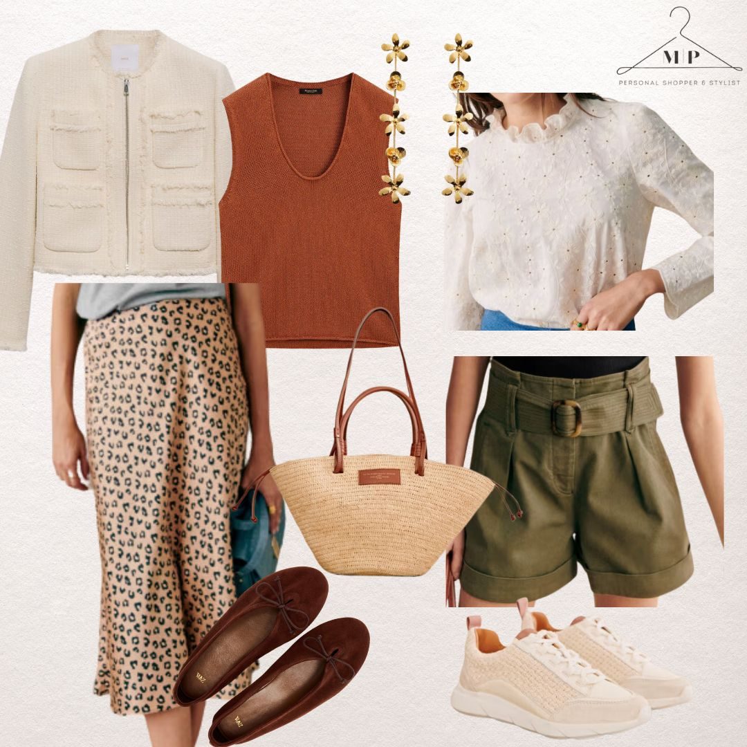 Spring outfits with skirt and shorts