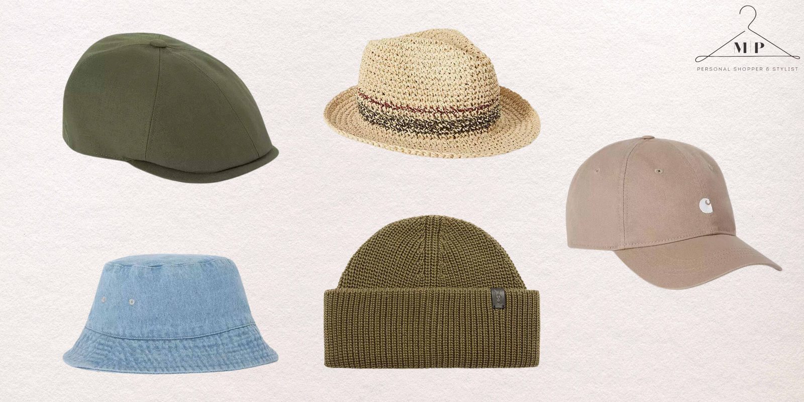  selection of men hats and caps