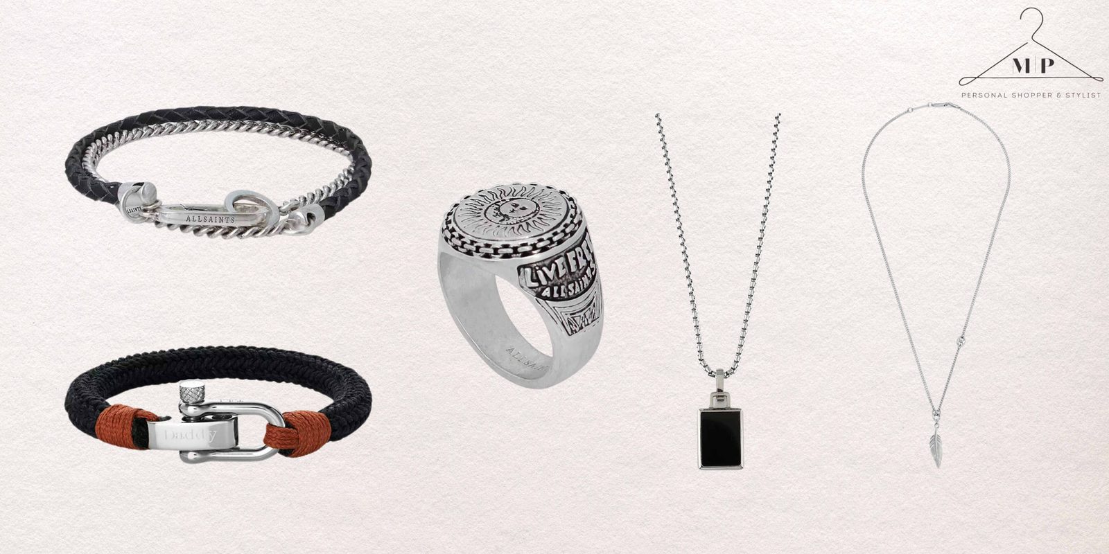 selection of men jewellery
